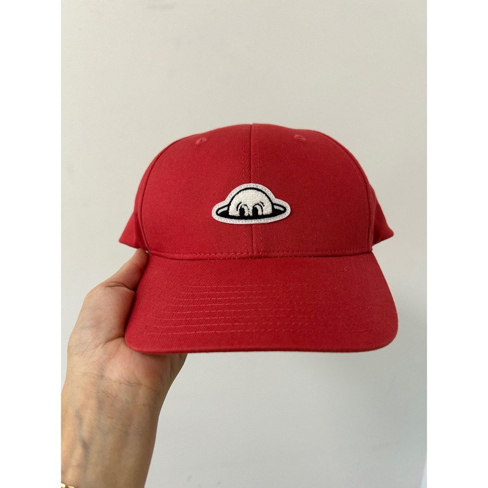 Radmor Rad Ball Logo Snapback Hat Mens OSFM Red Golfcore Athletic Cap
